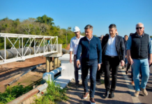 Zdero y funcionarios nacionales supervisaron el avance del Segundo Acueducto